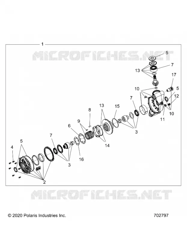 DRIVE TRAIN, FRONT GEARCASE