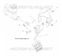 BRAKES, PEDAL AND MASTER CYLINDER MOUNTING