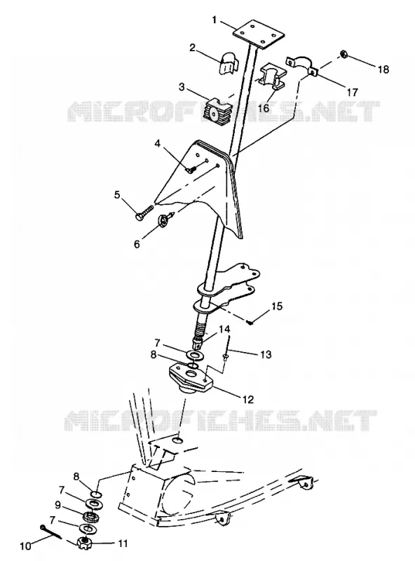 STEERING POST    XPRESS 300 W98CA28C (4945364536B010)