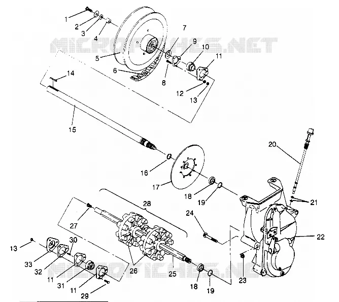 DRIVE TRAIN ASSEMBLY CLASSIC 0952865 (4929072907B010)
