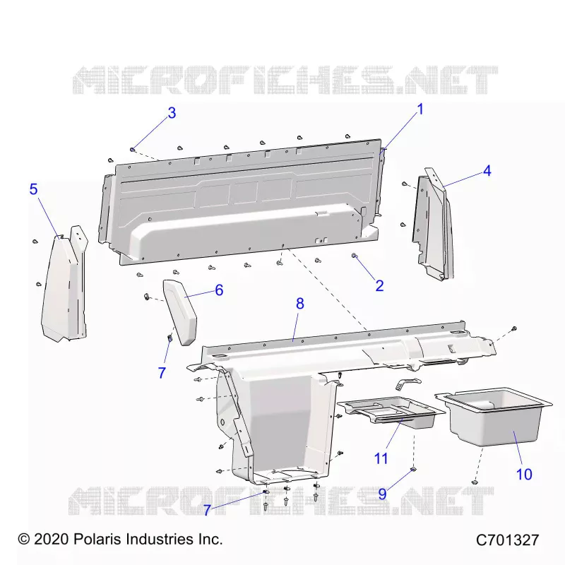 REAR BODYWORK CLOSEOFF, AND FENDERS
