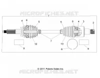DRIVE TRAIN, REAR HALF SHAFT (TO 4/25/16)