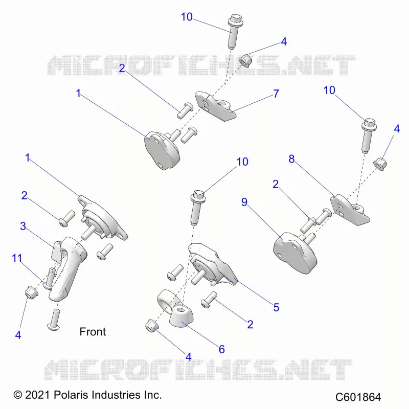 ENGINE, MOUNTING & LONG BLOCK