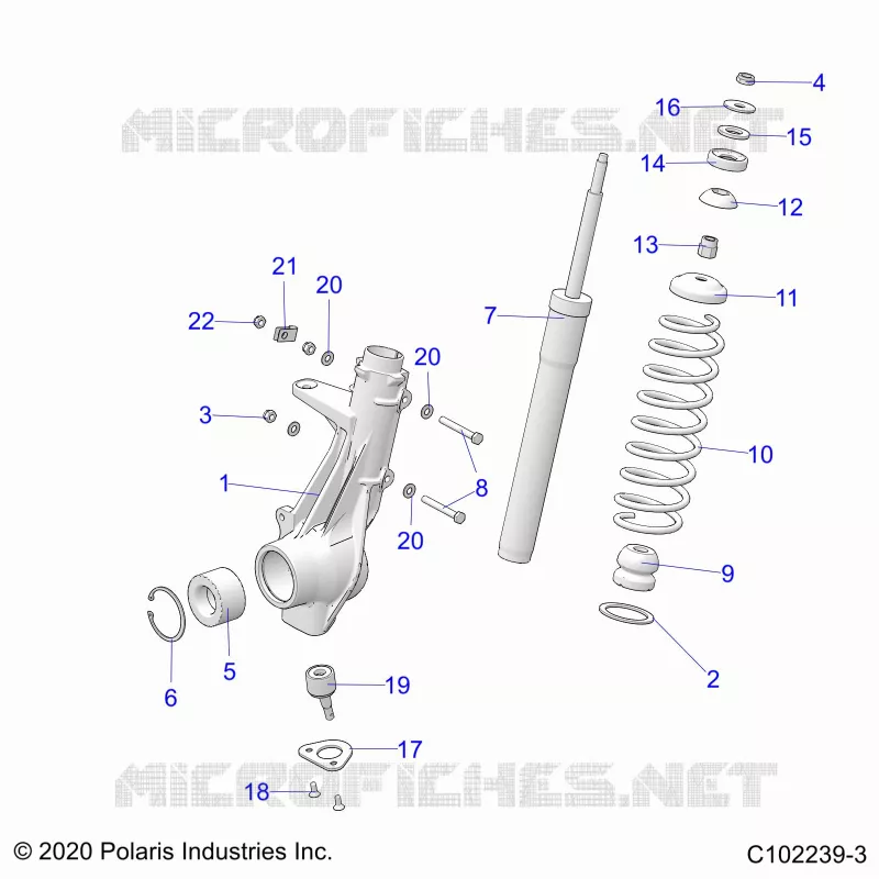 SUSPENSION, FRONT STRUT 