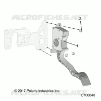 ENGINE, THROTTLE PEDAL