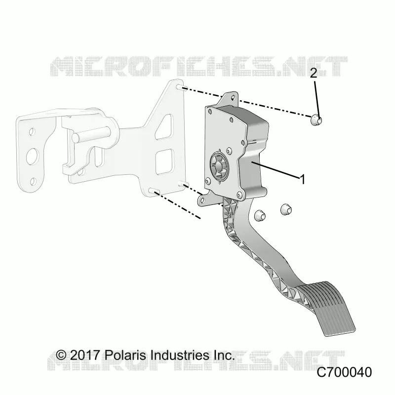 ENGINE, THROTTLE PEDAL