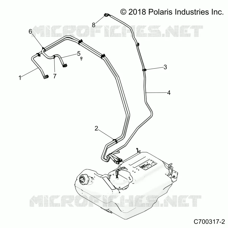 BODY, FUEL LINES, STD. 