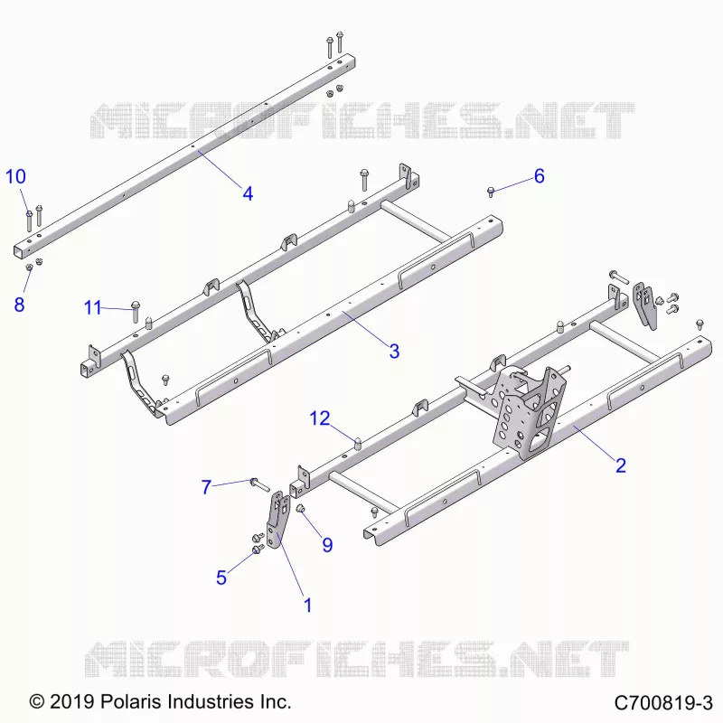 CHASSIS, SEAT SUPPORTS- G21GMJ99AJ/AZ/BJ/BZ (C700819-3)