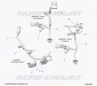 ELECTRICAL, WIRE HARNESS, HOOD, ELEC. START