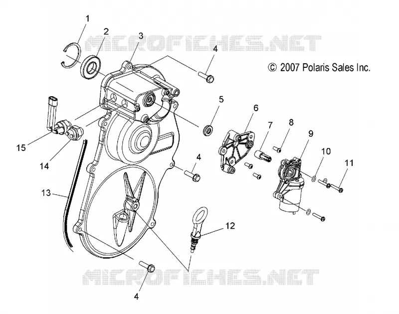 DRIVE TRAIN, GEARCASE COVER