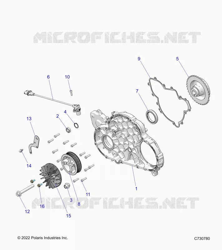 ENGINE, MAG COVER MOUNT