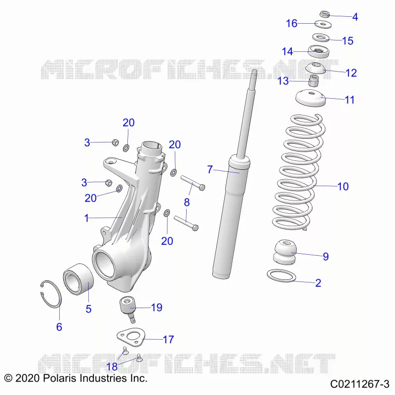 SUSPENSION, FRONT STRUT 