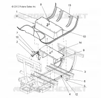 FLOOR PANEL, PLASTIC 4 PASSENGER