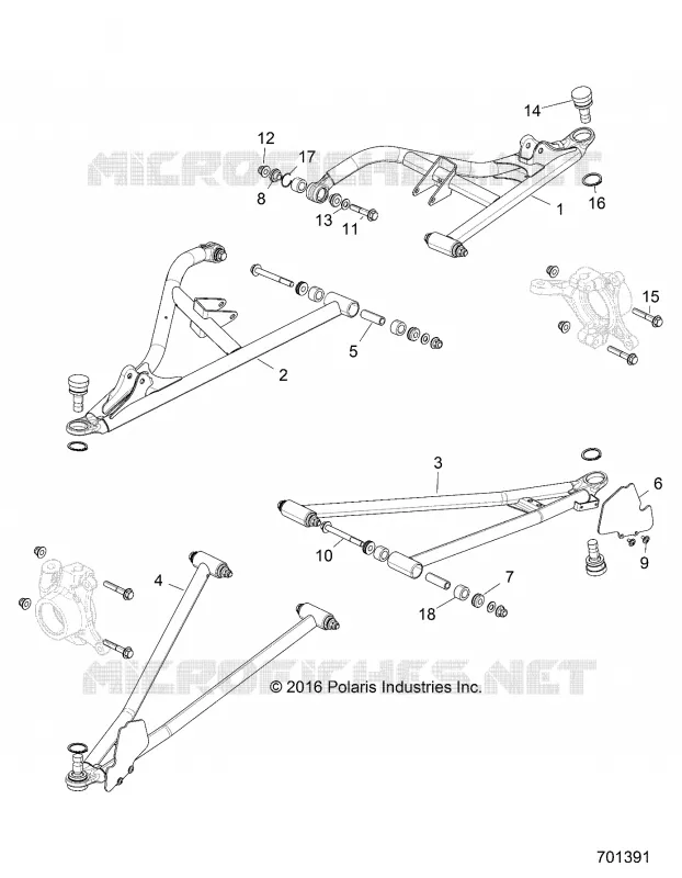 FRONT SUSPENSION CONTROL ARMS