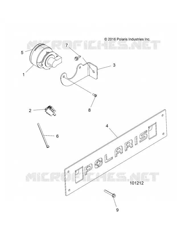 FOG LAMP  AND FRONT REGISTRATION PLATE