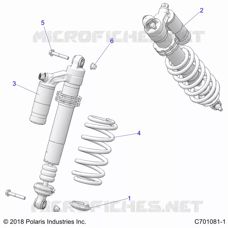 SUSPENSION, FRONT SHOCK MOUNTING
