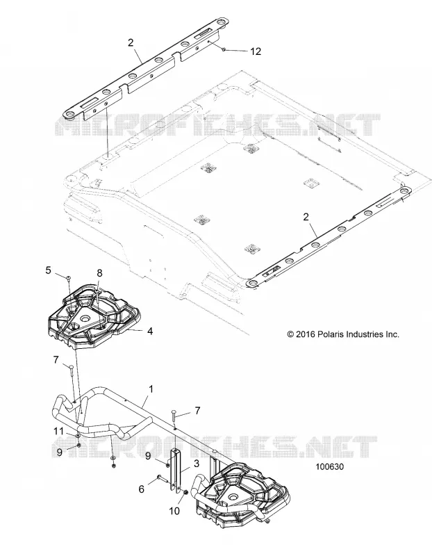 REAR BODYWORK RACK AND BOX SIDE RAILS