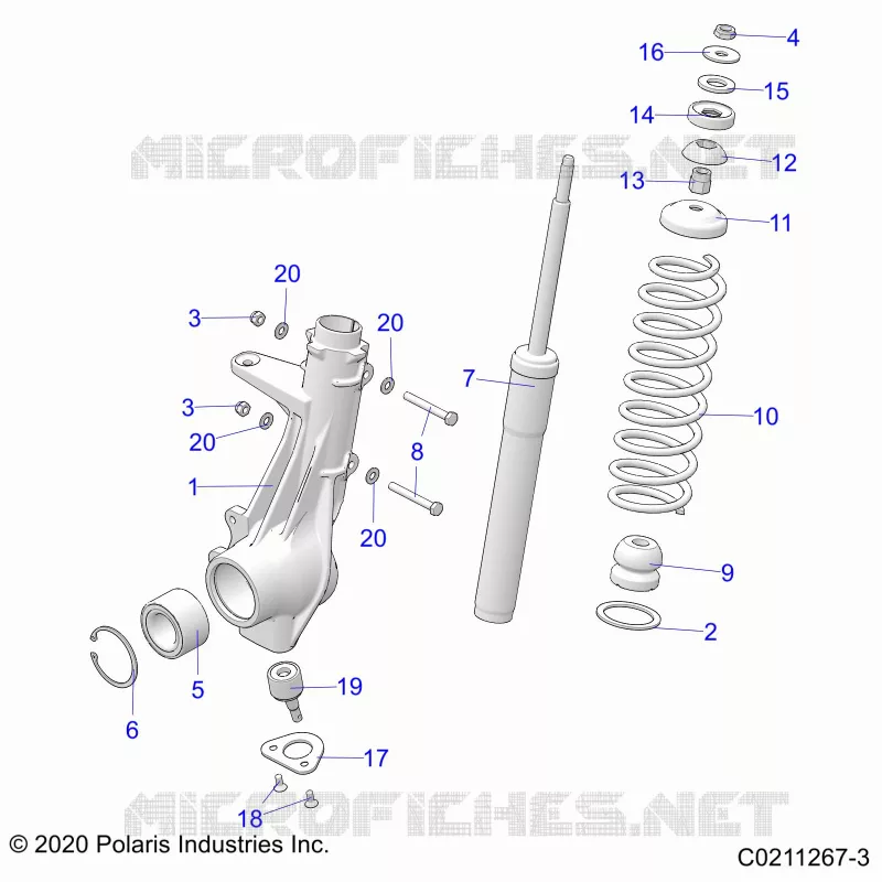 SUSPENSION, FRONT STRUT 