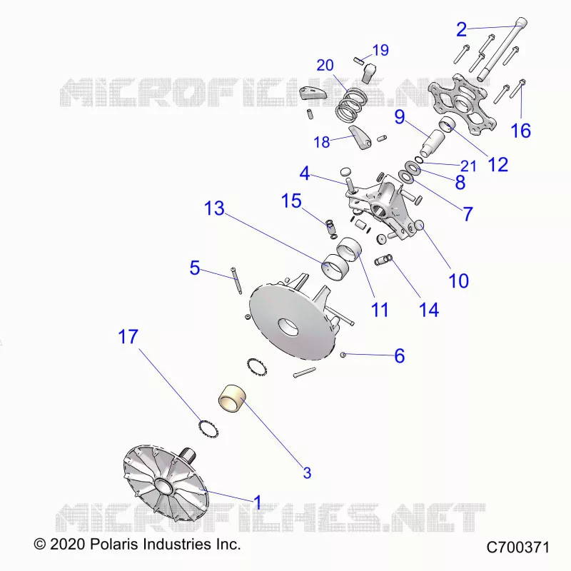 DRIVE TRAIN, PRIMARY CLUTCH