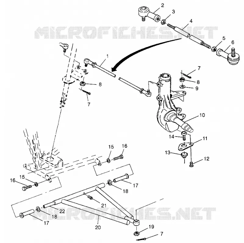 STEERING/A-ARM TRAIL BOSS W97AA25C (4940574057B004)