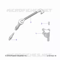 IGNITION COIL, WIRE AND SPARK PLUG