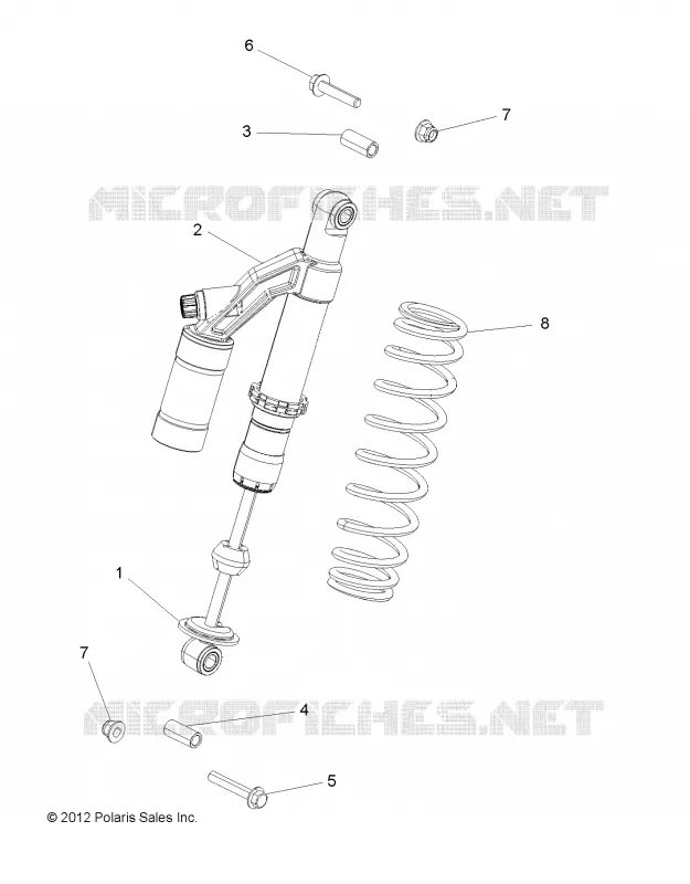 SUSPENSION, REAR SHOCK, MOUNTING