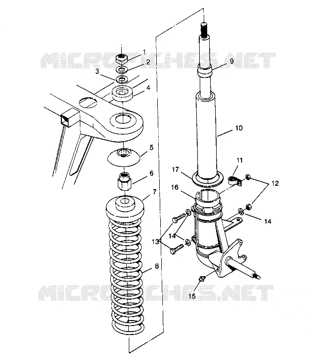 STRUT ASSEMBLY  2X4 300 W957530 (4930053005B002)