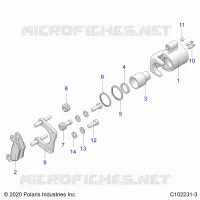BRAKES, BRAKE REAR CALIPER
