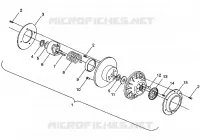 DRIVEN CLUTCH ASSEMBLY STORM/0932770 AND STORM SKS/0932570 (4923032303024A)