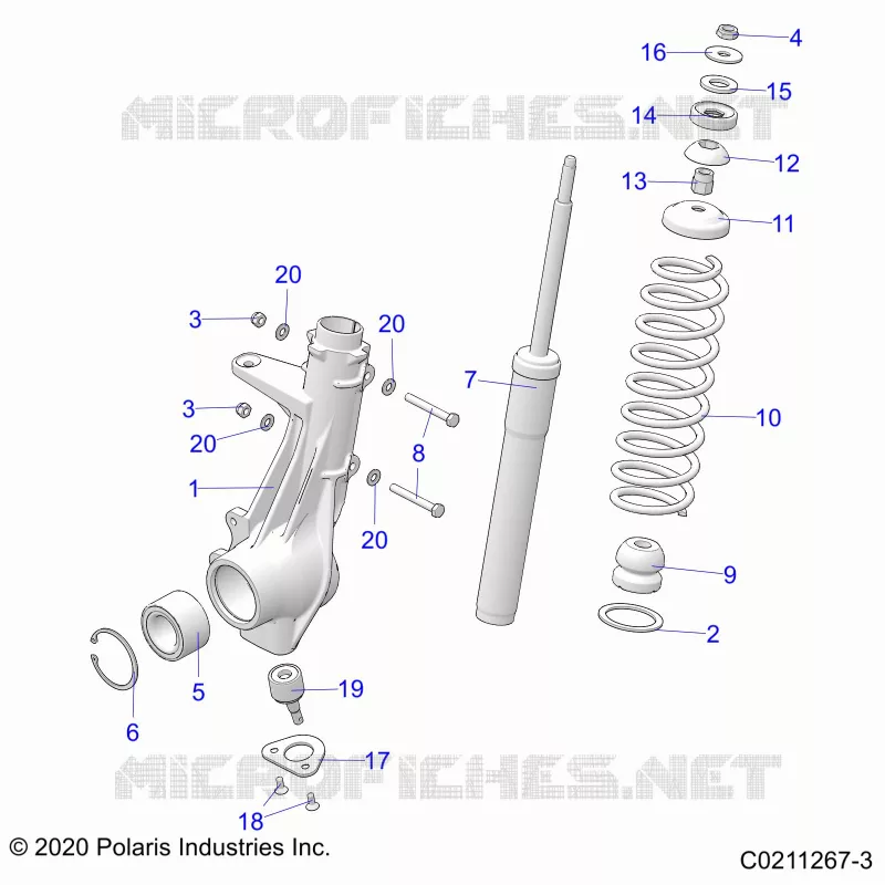 SUSPENSION, FRONT STRUT 