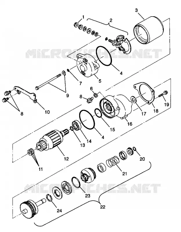 STARTING MOTOR XPLORER 400L W98CC38C (4945414541D006)