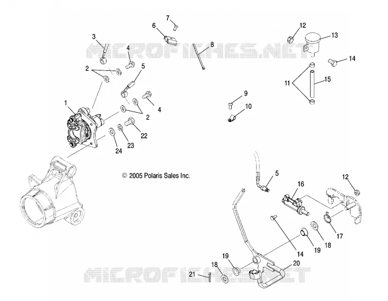 MASTER CYLINDER, REAR/FOOT PEDAL