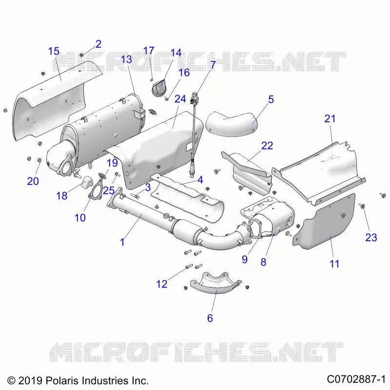 ENGINE, EXHAUST SYSTEM