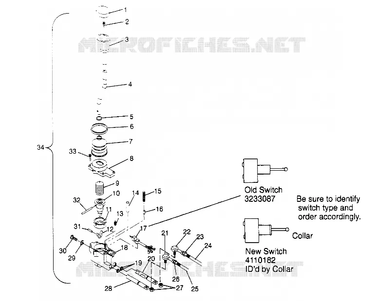 SHIFT LINKAGE ASSEMBLY SPORTSMAN 4X4 W948040 (4926842684C006)