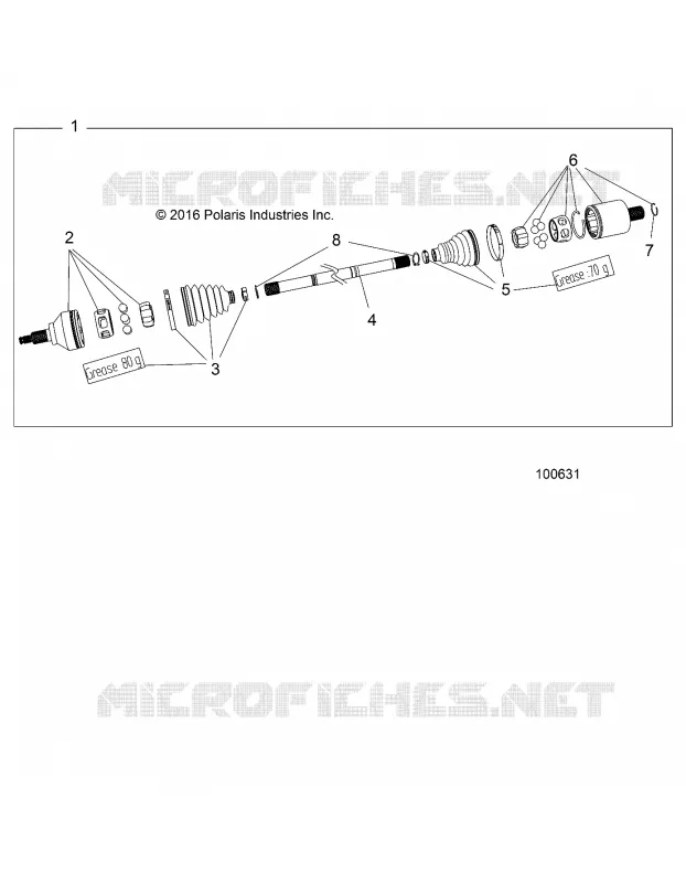 DRIVE TRAIN, REAR DRIVE SHAFT