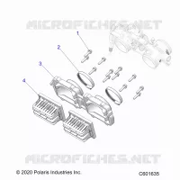 ENGINE, REED VALVE AND THROTTLE BODY ADAPTOR -S23TDP8RS (C601635)