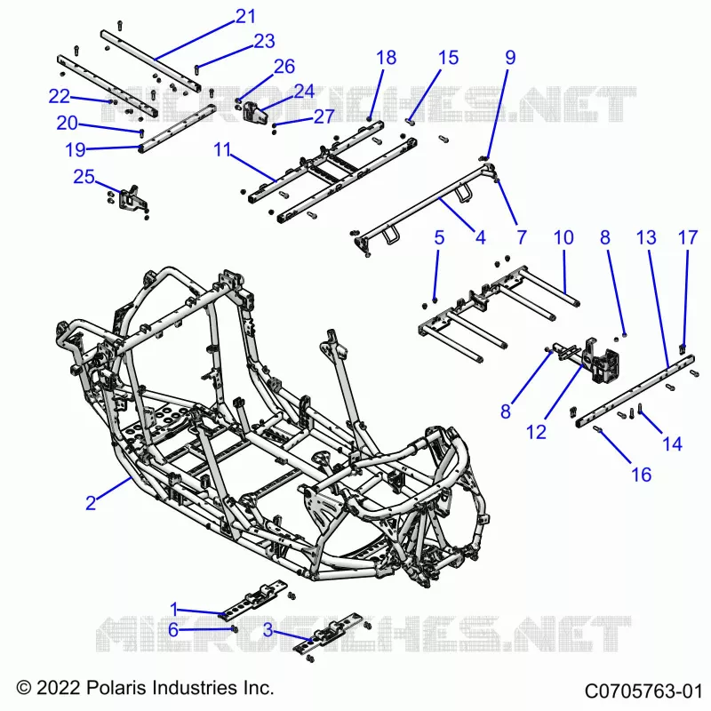 CHASSIS, MAIN FRAME AND SKID PLATES