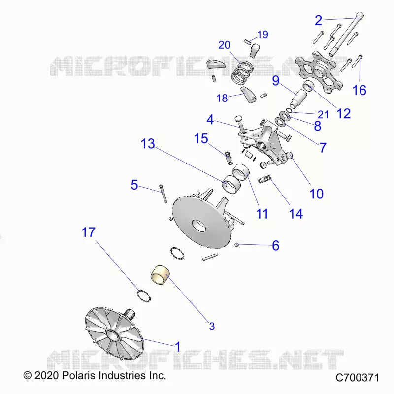 DRIVE TRAIN, PRIMARY CLUTCH