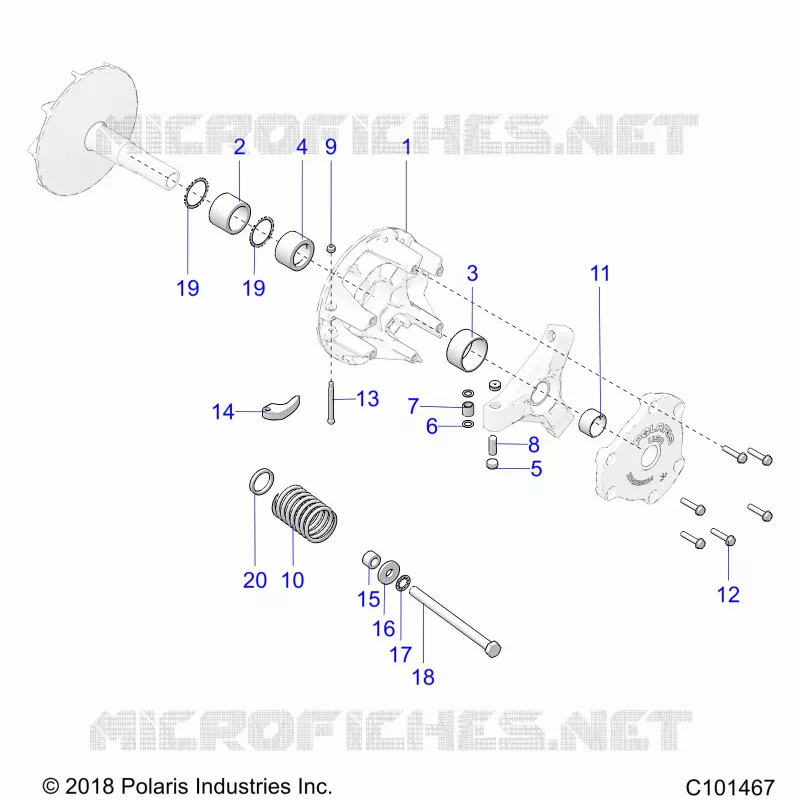 DRIVE TRAIN, PRIMARY CLUTCH