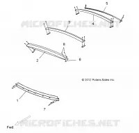 ROOF SUPPORTS, 4 PASSENGER