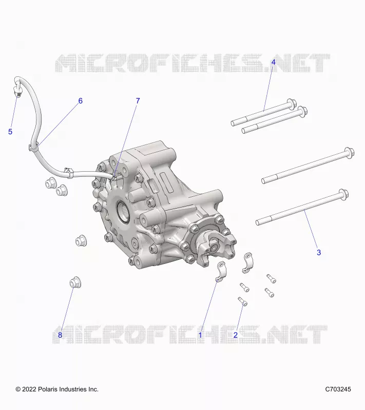DRIVE TRAIN, GEARCASE, REAR, MOUNTING