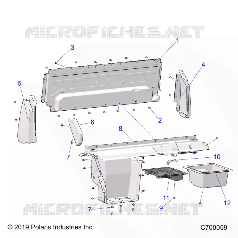 REAR BODYWORK CLOSEOFF, AND FENDERS