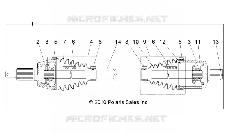 DRIVE TRAIN, FRONT DRIVE SHAFT