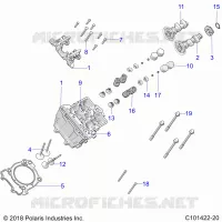 CYLINDER HEAD, CAMS AND VALVES