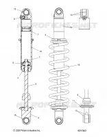 SUSPENSION, REAR SHOCK TRACK MONOTUBE