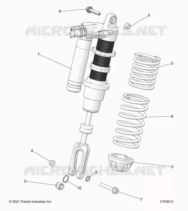 SUSPENSION, FRONT SHOCK MOUNTING, STANDARD/PREMIUM