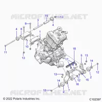 ENGINE, MOUNTING & LONG BLOCK