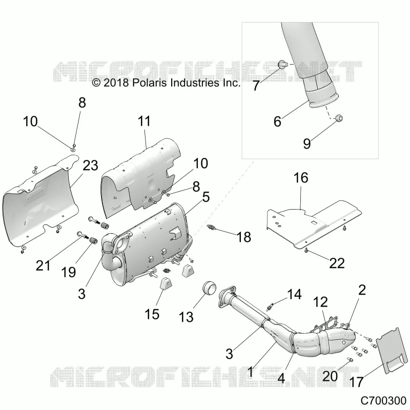ENGINE, EXHAUST SYSTEM