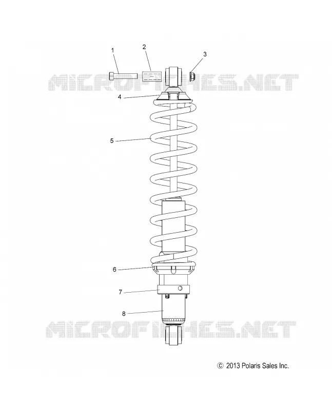SUSPENSION, REAR SHOCK TRACK (7043994)