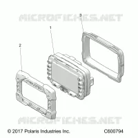 ELECTRICAL, MULTI FUNCTION GAUGE, NO GPS